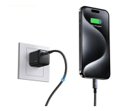 USAMS  Kabel USB-C na Lightning 30W 0,25mFast Charging stalowy - 1569014 - zdjęcie 2